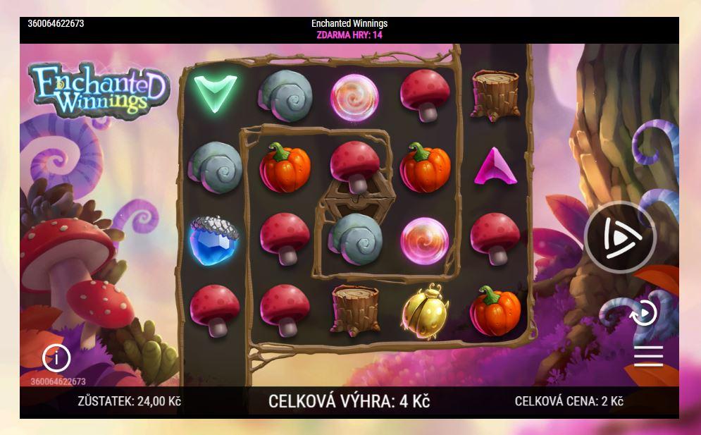 Automat Enchanted Winnings u Sazka Her