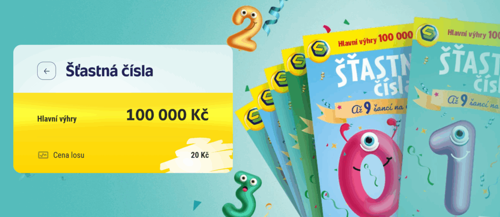 Stírací losy Šťastná čísla a kde je koupit